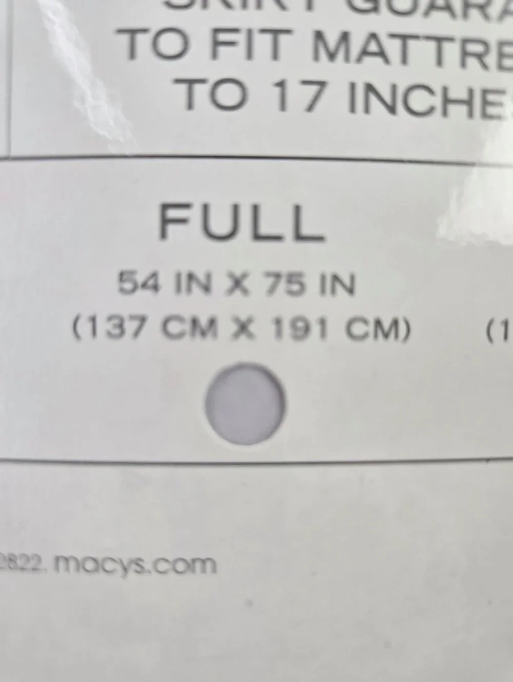 Macys White Quilted Plush Top Mattress Pad Full Size Deep Pocket Microfiber NWT